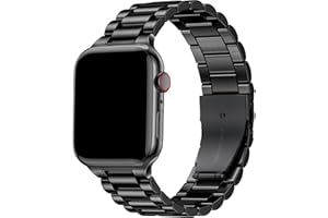 Netolo Metalowy pasek do zegarka Apple Watch 49 mm, 45 mm, 44 mm, 42 mm, 41 mm, 40 mm, 38 mm, pasek ze stali nierdzewnej, kompatybilny z Apple Watch SE SE 2 / iWatch serii 9, 8, 7, 6, 5, 4, 3, 2, 1