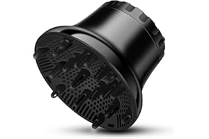 PUBIAO Diffuseur de cheveux universel pour sèche-cheveux de 3,6 cm à 6,6 cm de diamètre - Outil professionnel réglable pour cheveux bouclés et ondulés naturels