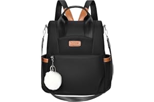 Eshow Mochila Mujer Antirrobo, Bolso Casual con Correa Ajustable y Asa Superior, Bandolera Multifuncional para Uso Diario Trabajo Viaje Escuela Compras y Universidad