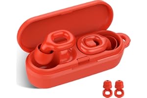 IDE11 Tapones Oidos Ruido Dormir, 35db silicona suave que Tapones Oidos Cancelacion de Ruido, ideales para conciertos, Viajar, trabajo y concentración con 7 Reutilizable tapones oidos XS/S/M/L y Estuche