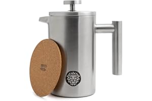 ‎BARISTA ROYAL Barista Royal French Press - Hochwertige Frenchpress mit Warmhalte-Funktion - Kaffeebereiter - 600ml