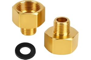 Yenvory Adaptateur de bouteille de gaz 1/2" vers 1/4" pour réchaud à gaz, barbecue à gaz & Campingaz, adaptateur LPG, raccord rapide de gaz, adaptateur de réservoir de propane, raccord de tuyau de gaz