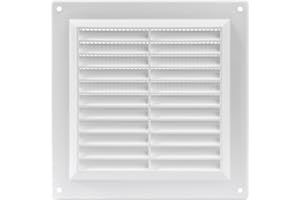 Vent Systems - Griglia di ritorno dell'aria in plastica con parassiti integrato, copertura per bocchetta di ventilazione HVAC, 150 mm