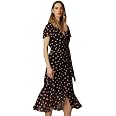 Wallis Ladies Polka Dot Print Wrap Midi 