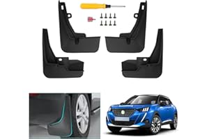 GAFAT Peugeot 2008 e-2008 GT Line 2020-2024 2025 Parafanghi Anteriore e Posteriore, Peugeot 2008 2023 Paraspruzzi Auto Non Necessita di Foratura, Plastica ABS, Peugeot 2008 Accessori (4 Pezzi)