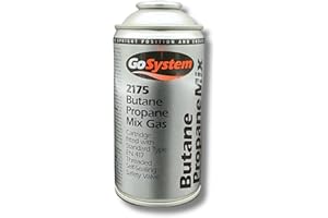 AirTech-UK GoSystem 2175 Butane Propane Mix Gas Cartridge - 170g Threaded EN417, Premium Blend for Low Temperatures (4 Gas Cartridge)