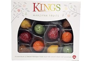 DIVAS WORLD King Marzipan Fruits Assortment 150g of Almond Marzipan Fruits with Natural Colours & Concentrates Gourmet Sweet Treat (Single Pack, Almonds & fruits)