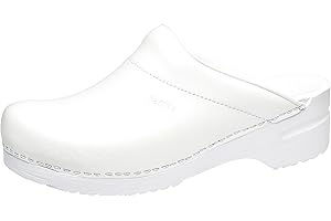 Sanita Karl PU | Sabots Ouvert | Produit Original Fabriqué à la Main pour Homme | Assise Plantaire de Forme Anatomique avec Mousse Souple