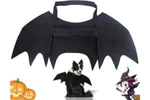 NEOGULY Pet Halloween Costume Cat Dog Bat Wings, Dress Up Funny Cool Apparel for Cosplay Party, Halloween Party Decoration, Holiday Decorations Clothing, Dog Cat Dress Up Accessories
