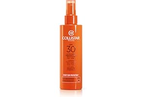 Collistar Latte Spray Solare Abbronzante Idratante SPF 30, Protezione Solare Alta, Spray Corpo e Viso, Protegge, Idrata e Favorisce l’Abbronzatura, Resistente all’Acqua, 200 ml