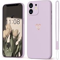 GUAGUA Handyhülle Für IPhone 13 Mini – Mit Herz-Muster, Stoßfest, TPU Silikon