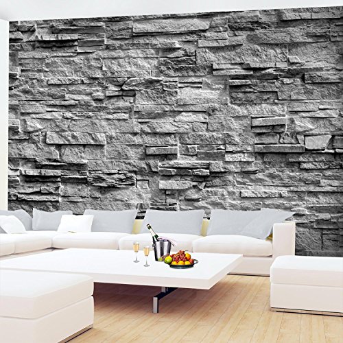 Fototapete Steinwand 308 x 220 cm – Vliestapete – Wandtapete – Vlies Phototapete – Wand – Wandbilder XXL – !!! 100% MADE IN GERMANY !!! Runa Tapete 9082010c - 4