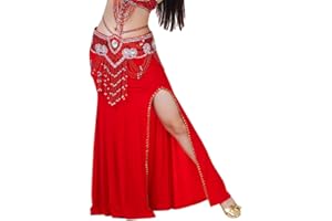 DAIHAN Mujer Traje De Falda De Danza del Vientre De Entrenamiento De Práctica De Baile