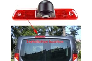 Kalakus Caméra de Recul de Voiture HD CCD Étanche Vision Nuit pour Peugeot Expert 2007-2016/Fiat Scudo 2007-2016/Citroen Jumpy 2007-2016