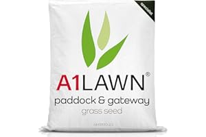 A1LAWN A1 Lawn - Paddock & Gateway Grass Seed, 5kg (1000m2) – UK Fast Growing, Hard Wearing & Animal Friendly – Ideal for Horse Grazing, Repair, New Grass, Over Seeding & Thickening. DEFRA Approved (AMPRO23)