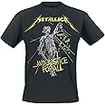 Metallica ... and Justice for All - Tracklist Men's T-Shirt Black Band Merch, Bands
