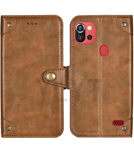 Housse Portefeuille Cuir Pour Archos Core 62S - Marron - Neuf K-S-Trade