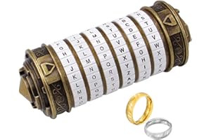 LINCMAN Cryptex Puzzleboxen, Da Vinci Code Mini-Cryptex-Schloss mit versteckten Fächern für Jahrestag, Valentinstag, geheimnisvolle Geburtstagsgeschenke für Familie und Freunde