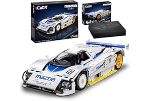 MOCSPAß Technik Auto für CADA Mazda 787B Bausatz, 1797 KIemmbausteine MOC Technik Rennauto für Kinder, Erwachsene, Baumeister, C63007W (OHNE M0TOR)