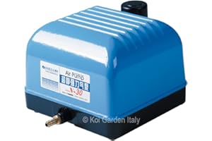 Hailea Pompa ad Aria, ossigenatore per Acquario e laghetto V10, Fino a 600 l/h, Pompa a Membrana con alloggiamento in Alluminio