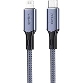 Veggieg 27W 3A USB Type-C to Lightning iPhone iPad Hızlı Şarj ve Data Kablosu 1.2 Metre