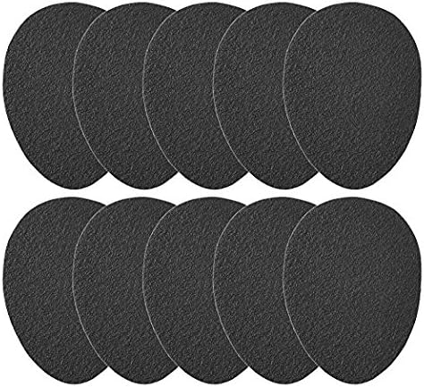 10Pcs Black Color Self-Adhesive Anti-Slip Stick on Shoe Grip Pads Non-slip Rubber Sole Protector
