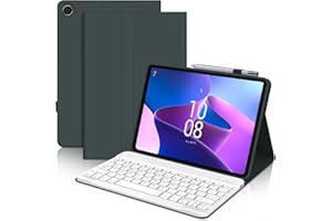IVEOPPE Teclado Lenovo Tab M10 Plus 3rd Gen, Lenovo Tab M10 Plus 3rd Gen Funda con Teclado, Teclado Español Ñ Inalámbrico Magnético Desmontable para Lenovo Tab M10 Plus 3rd Gen, 10.61", Verde Oscuro