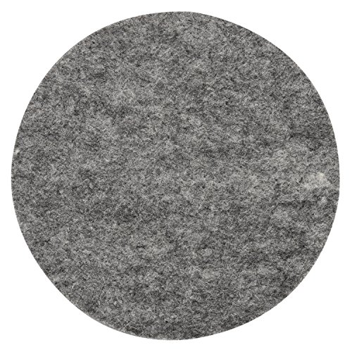 eLander Glasuntersetzer aus Filz, [8er Set mit Box] Getränke-Untersetzer für Tassen, Tisch, Bar, Glas, Gläser [Rund, Grau] - 4