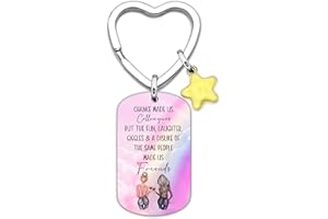 AWYUAN Colleague Gifts Coworker BFF Gift Perfect for Work Bestie Friend Leaving or Going Away Present for Women Chance Made Us Colleagues Keyring