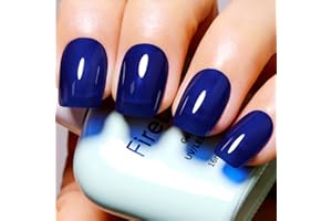 Firedeep Jelly Dark Blue Gel Nail Polish Sheer Deep Blue Nail Polish UV/LED Soak Off Ocean Blue Gel Polish for Nail Art Manicure DIY at Home 0.54 Fl Oz 1Pcs