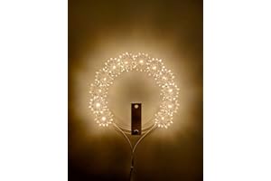 OVUNQUE PROTEGGIMI Aureola Luminosa elettrica Diametro 10 cm Coroncina Luminosa per Statue, Stellario Statua Luminoso per Madonna, Gesù, Santi, Sante e Statue sacre