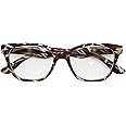 LANLANG Reading Glasses for Women Men including 1.0-3.0 diopters, Clear Lens, PC frame, Lightweight, Colorful design, R-T006