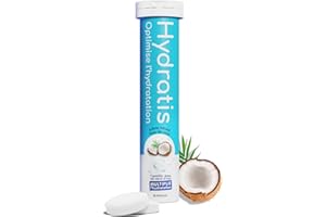HYDRATIS - Pastilles Hydratation Electrolytes - Noix de Coco - Améliore l'Hydratation et Favorise l'Énergie - Formule Isotonique - Sport, Récupération, Bien-être - 1 tube (20 Pastilles)