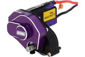 INJORA 50T 050 Motor con Escobillas con Engranaje Helicoidal Transmisión Completa para SCX24 Upgrade 1/24 RC Crawler