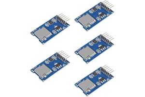 Förpackning med 5 SPI-läsare mikrominne SD TF-kort minneskort skärmmodul kompatibel med Arduino