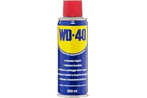 WD-40 - Prodotto Multifunzione - Lubrificante Spray - Elimina i cigolii, sblocca, elimina l’umidità, previene la ruggine - Compatibile con tutti i metalli, plastica e gomma - Senza silicone - 200ml