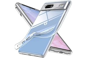 Oprimio Crystal Clear do Google Pixel 7 etui silikonowe, przezroczyste, z termoplastycznego elastomeru poliuretanowego, bardzo cienkie, odporne na uderzenia, odporne na zarysowania, żółte, miękkie, przezroczyste