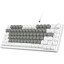 A.JAZZ AK820 75% TKL Wired Gaming Keyboard with Hot-Swap HP-like