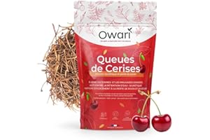 SLIM TEA OWARI QUEUES DE CERISES - Tisane Draineur Puissant - Infusion Queue de Cerises en Vrac - Tisane Anti-Retention D'Eau - 100 G - Ingrédients 100% Naturels - Tisane Produite en France