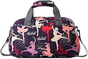 RTMYOR Sac de sport pour filles pour danse de ballet, pratique, sport, pom-pom girl, gymnastique, week-end, court voyage, taille bagage à main, S, sac de danse mignon pour filles