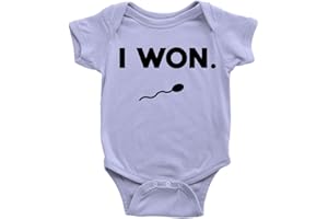 Kickass Tees I Won Babygrow Funny Sports Joke Body Suit Present Gift New Born Baby