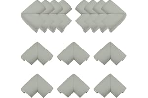 INCREWAY Safety Corner Cushion, 16Pcs Soft Baby Proofing Table Corner Protectors Strong Adhesive Edge Guards Protection for Furniture Against Sharp Corners, Grey
