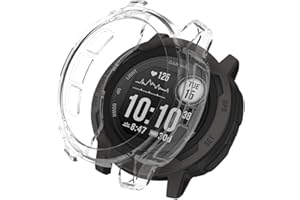 KeeFos Protective Case Compatible with Garmin Instinct 2, TPU Case [Shockproof] Protective Cover for Garmin Instinct 2 (Transparent)