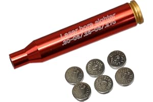 MAYMOC .30-06/25-06/270 Bore Sight Red Dot Cartucho con 2 Juegos de baterías