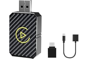 WEHOOM Wireless Carplay Adapter, 2025 Upgrade Wireless Android Auto Adapter, Carplay Adapter, 2-in-1-Apple Carplay Wireless Adapter, Plug & Play, Kompatibel mit Autos ab 2016 und iPhone iOS 10+