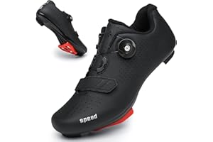 LAKEROM Cycling Shoes for Men Women Luminous Road Cycling Riding Shoes Breathable Cleat Compatible SPD Look Delta Indoor Cycling Shoes
