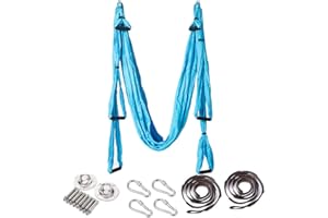 ARNTY Yoga Hängematte Set Aerial,Aerial Yogatuch,Aerial Yoga Hammock Swing mit Tragetasche und Verlängerungsgurten
