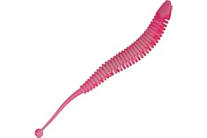 FISHING TACKLE MAX FTM Omura Baits Snake 8,4cm 1,4g - 10 Forellenköder, Geschmack:Bubble Gum, Farbe:neon pink-weiß