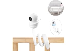 Derebir Baby Camera Mount Stand Holder Compatible with Babysense HD S2/V43_2CAM and MaxView 2CAM Baby Monitor Flexible Baby Camera Mount
