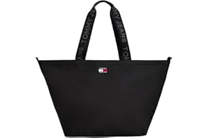 TOMMY JEANS Damen TJW ESS Daily Tote AW0AW17891, Schwarz (Black), Einheitsgröße, Schwarz (Schwarz), One Size